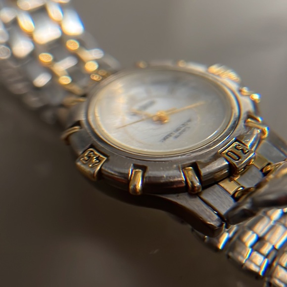 Armitron Ladies Silver Gold Tone Watch - AS IS - Picture 4 of 12